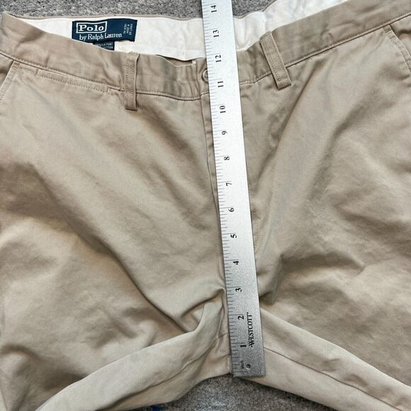 Polo Ralph Lauren Preston Mens Chino Pants Preppy Flat Front 38x31 Vintage Pony - Picture 8 of 9